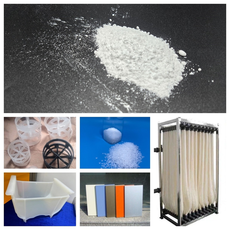 7.0-8.0 Dielectric liên tục màu trắng PVDF hạt chống tia cực tím cho các bộ phận đúc phun