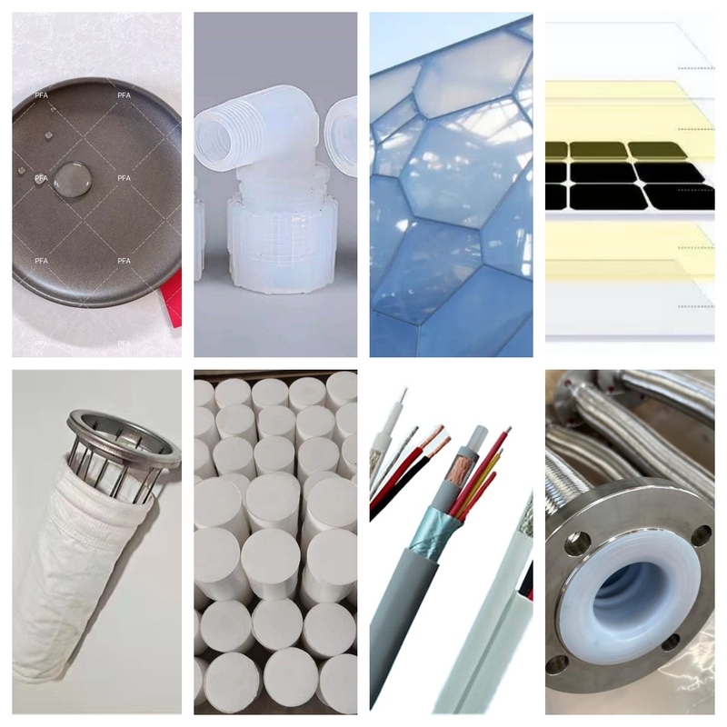 Màu sắc tùy chỉnh Fluoroplastics nguyên liệu hạt chống tia UV FDA phù hợp
